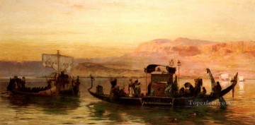 Cleopatras Barge Arabic Frederick Arthur Bridgman Oil Paintings
